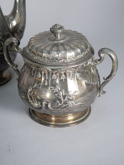 GALLIA
4-piece silver-plated tea-coffee set...