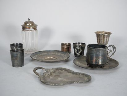 Set of 925 thousandths silver pieces including:...