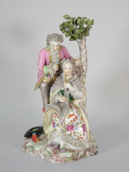 GERMANY, SAXONY:
Gallant couple near a tree
Porcelain...