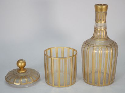 BACCARAT, attributed to 
Set of 2 crystal...