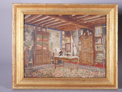 École fin du XIXe siècle
Scènes d'intérieurs
Gouaches...