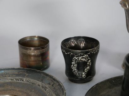 Set of 925 thousandths silver pieces including:...