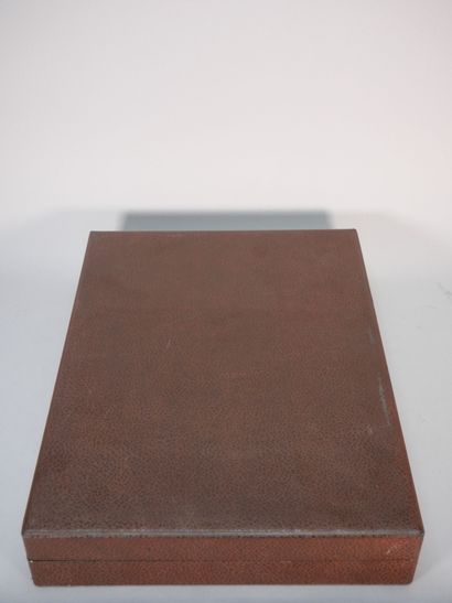 Parts of a menagère in metal, filets pattern,...