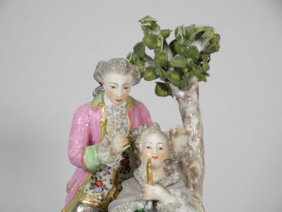 GERMANY, SAXONY:
Gallant couple near a tree
Porcelain...