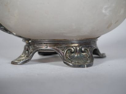 Glass sugar bowl decorated with Greek motifs,...