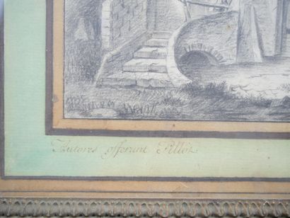École vers 1800
La basse-cour
Dessin au crayon...