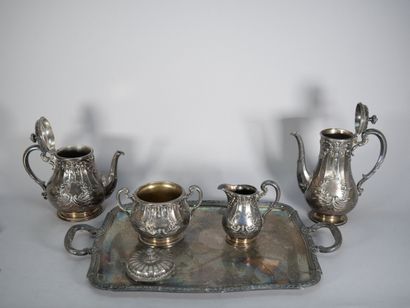 GALLIA
4-piece silver-plated tea-coffee set...