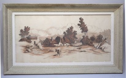 C. DEMEURE (XXe siècle)
Village aux chaumières
Dessin...