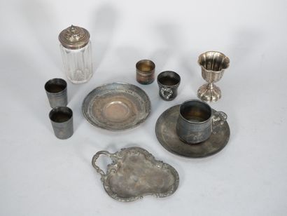 Set of 925 thousandths silver pieces including:...