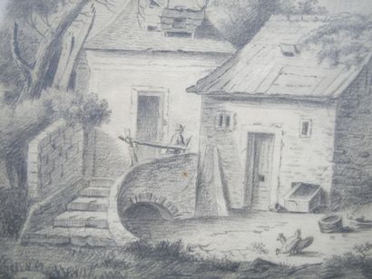 École vers 1800
La basse-cour
Dessin au crayon...