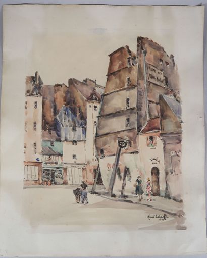 Henri SCHAEFFER (1900 - 1975)
Vues de Paris
Réunion...