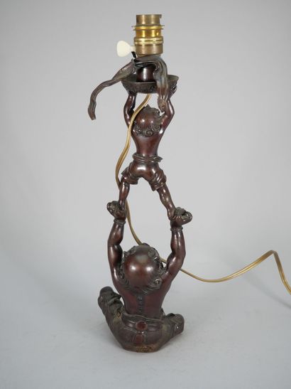 JAPAN, Meiji period (1868-1912)
Bronze torch...