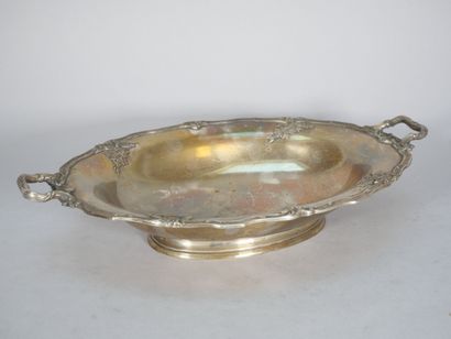Oval bowl on pedestal in 925 thousandths...