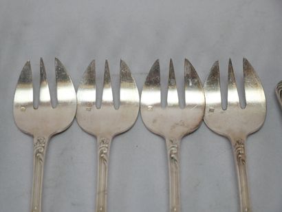 RAVINET DENFERT
10 oyster forks and 6 snail...