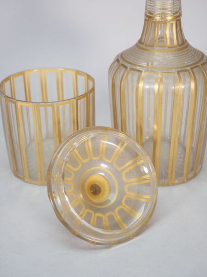 BACCARAT, attributed to 
Set of 2 crystal...