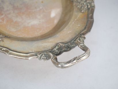 Oval bowl on pedestal in 925 thousandths...