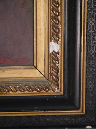 F. DONNAY (XIX-XIXe siècle)
Portrait d'homme...