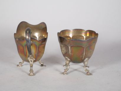 925-millimeter silver coffee and sugar pot,...