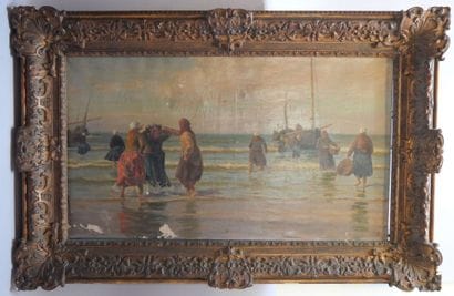 Charles ROUSSEL (1861-1936)
Les pêcheuses...