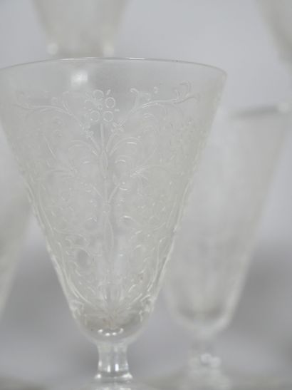 Part of a liqueur glass service with rich...