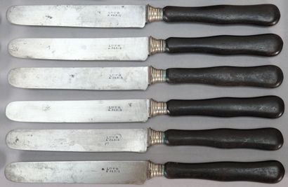 Set of mismatched knives including : 
- LUER...