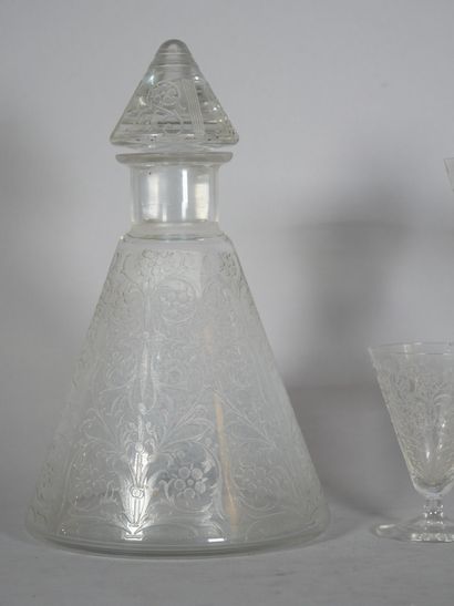 Part of a liqueur glass service with rich...