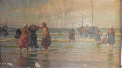 Charles ROUSSEL (1861-1936)
Les pêcheuses...