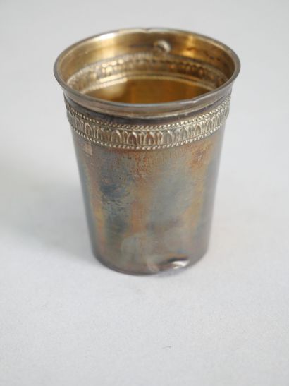 Liqueur service in silver and 950 thousandths...