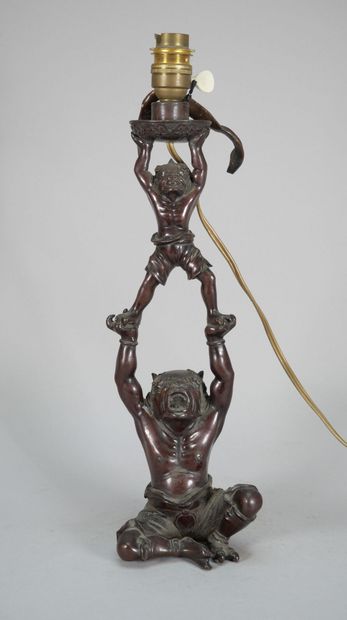 JAPAN, Meiji period (1868-1912)
Bronze torch...