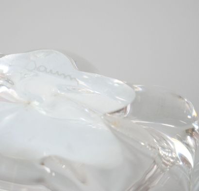 DAUM
Pair of free-form crystal salerons.
Case.
Dimensions:...
