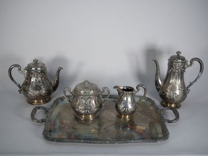 GALLIA
4-piece silver-plated tea-coffee set...