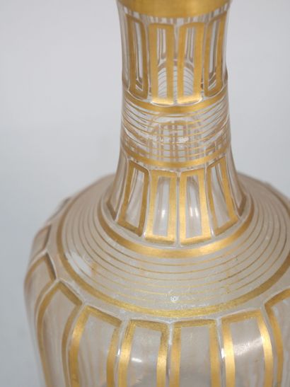 BACCARAT, attributed to 
Set of 2 crystal...