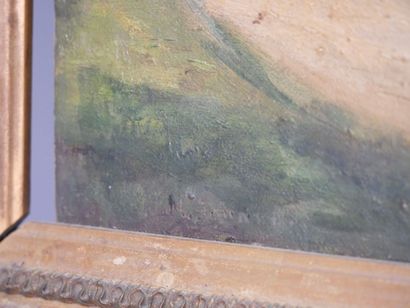 École du XIXe siècle
Paysage de campagne...