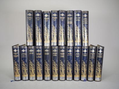 Jules VERNE. Réunion de 20 volumes. Jean...