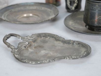 Set of 925 thousandths silver pieces including:...