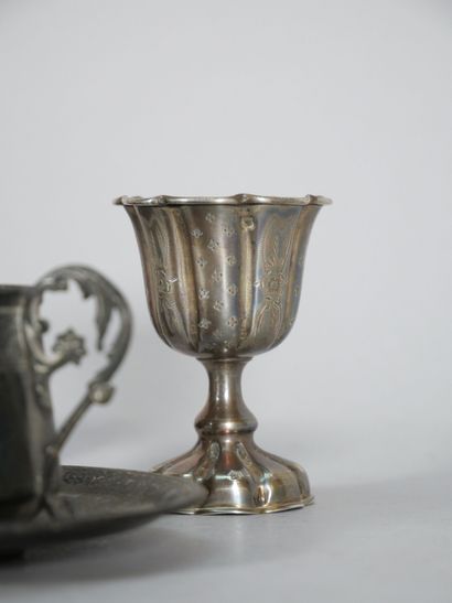 Set of 925 thousandths silver pieces including:...