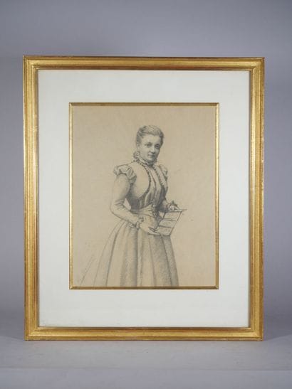 Ecole du XIXe / début XXe siècle
Portrait...