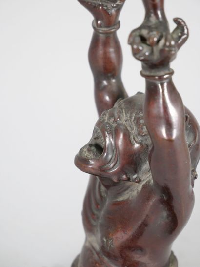 JAPAN, Meiji period (1868-1912)
Bronze torch...