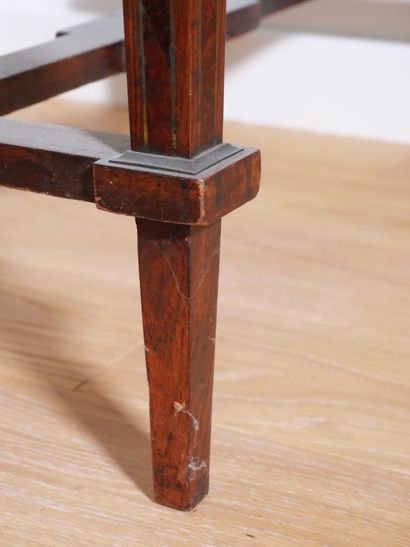 Table travailleuse en bois de placage et...