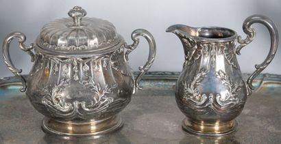 GALLIA
4-piece silver-plated tea-coffee set...