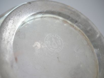 Crystal vase with flared neck and cut decoration...