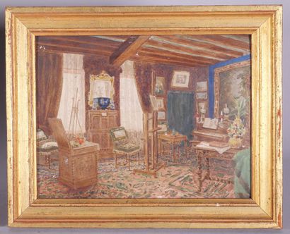 École fin du XIXe siècle
Scènes d'intérieurs
Gouaches...