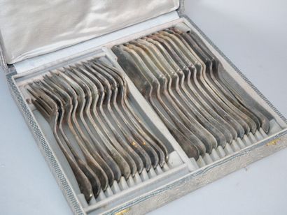 ERCUIS
Suite of 12 fish cutlery sets, single-flat...