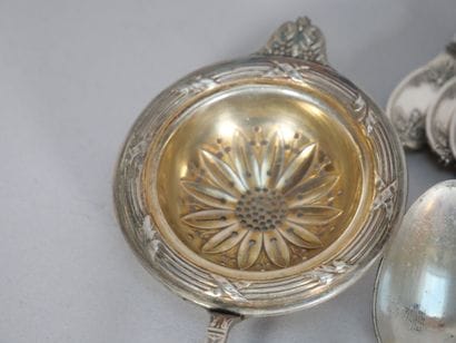 Tea service set in silver 950 thousandths...