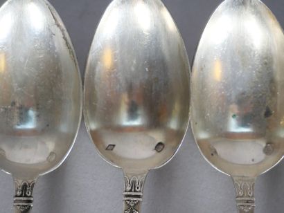 Tea service set in silver 950 thousandths...