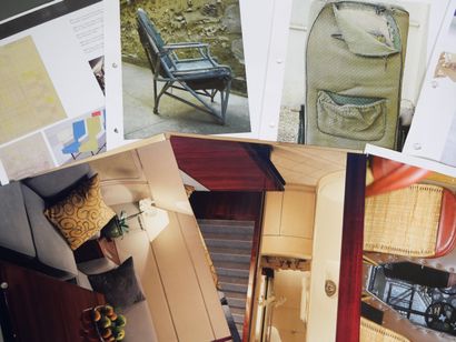 Documentation binder containing vintage advertisements,...