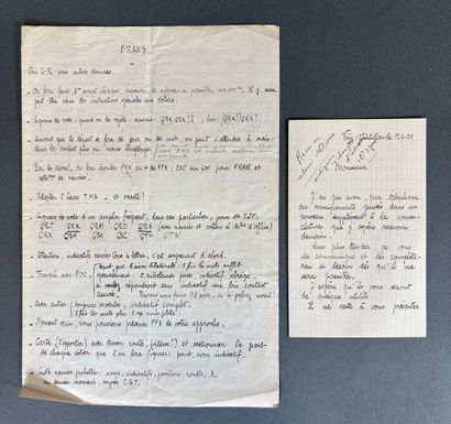 Réunion de lettres comprenant : 
- Viry -...