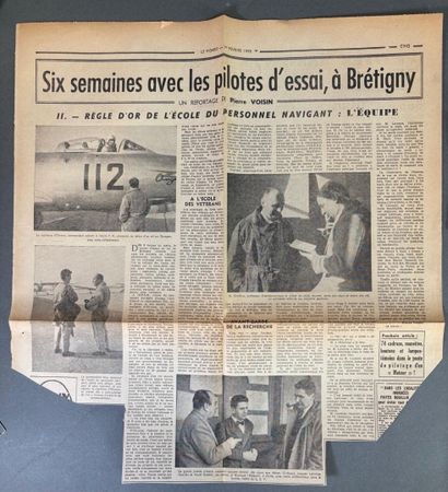 Suite de 4 coupures de journaux 