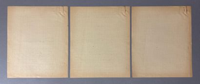 Note manuscrite de Maurice Bellonte sur l'utilisation...