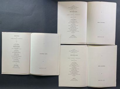 Réunion de 13 menus en majorité d'Air France...